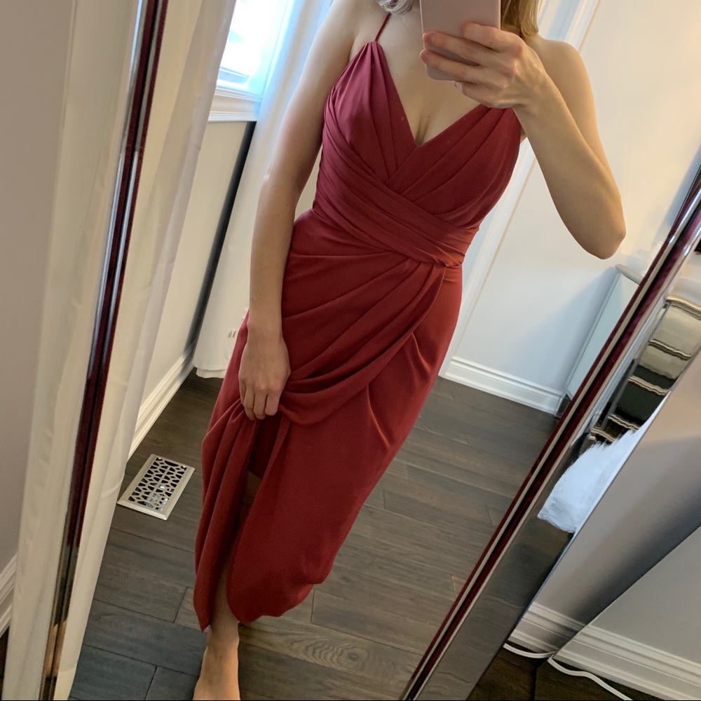 Evernew Dress with wrap slit